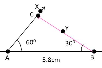 Practical geometry,Ex 10.4,A 1,drawing 4,NCERT,class 7