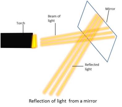 The Reflection of Light from a Mirror of NCERT Chapter Light
