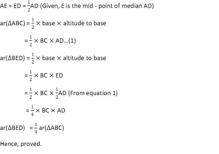Areas of parallelograms and triangles, A 2, exercise 9.3,, NCERT, class9