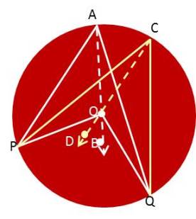 Angles in the same segment of a circle are equal of NCERT chapter Circles