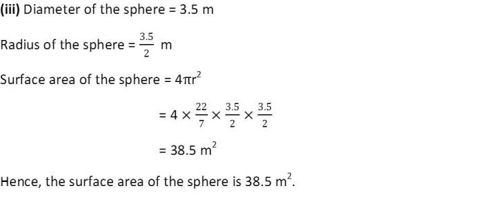 Surface areas and volumes, A2, exercise 13.4, NCERT, class9