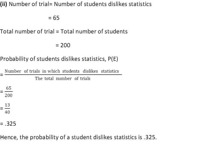 Probability, A 7, exercise 15.1, NCERT, class 9