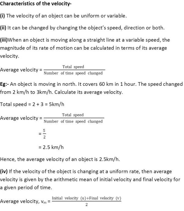 schoolhelpbygunjan | Motion and time | Characteristics of velocity | NCERT | Class 9